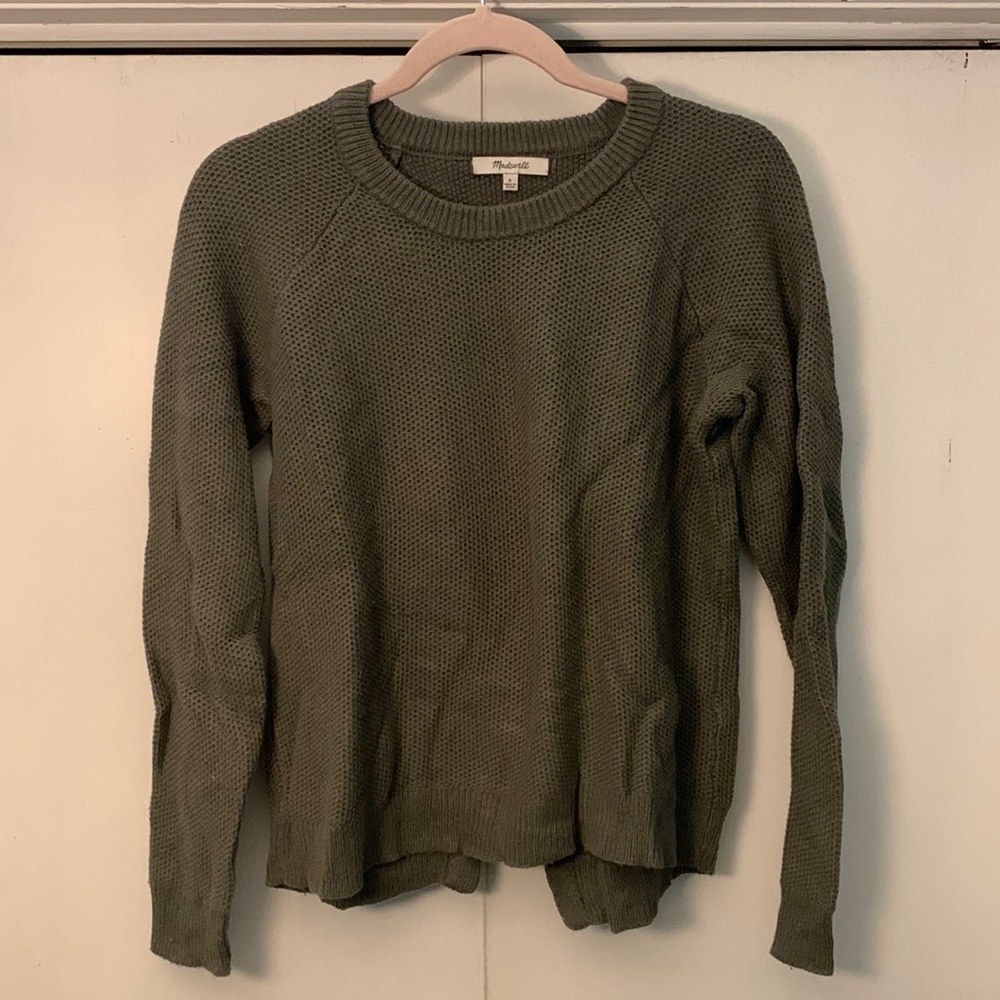 hunter green knit sweater